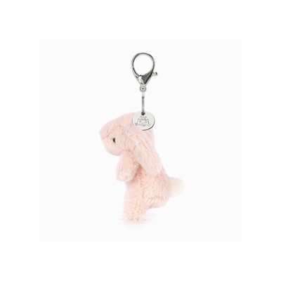 Jellycat Bashful Bunny Blush Bag Charm USA | 15964GEFK